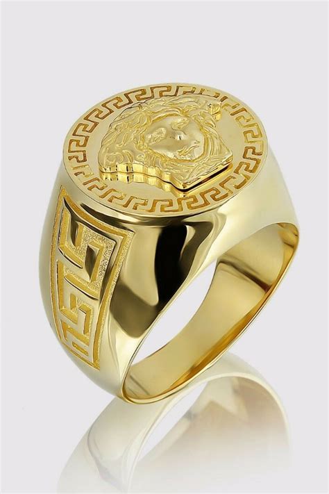 mens versace rings|versace gold ring for men.